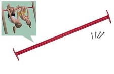 Barre Fixe 90cm de Gymnastique Tour Jeux Balançoire Metallreckstange Rouge