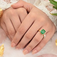 5.00 Carats Zambien Émeraude