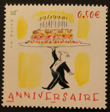 Timbre - FRANCE - Anniversaire