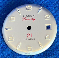 Vintage Cadran de montre LAREX LUXURY Zifferblatt Watch Dial SWISS Made 24mm