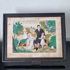 Gravure Ancienne 1810 1820 Charles X Le Désir Accompli Cerghetti Paris