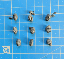 Space Wolves Grey Hunters Bits Bare Heads Scars Braids x9 Primaris Marines 40k