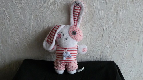 Doudou lapin tape - lapin, a