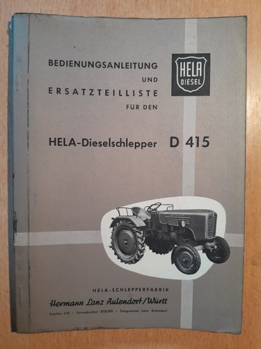 Hela diesel tracteur d415 - hela,