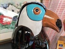 énorme céramique toucan moderniste / superbe decoration interieure loft ou autre