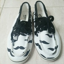 NWT Mustache slip ons/boat
