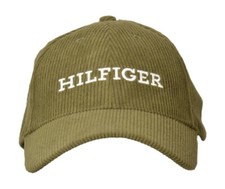 Casquette de baseball côtelée TOMMY HILFIGER avec visière logo brodé dos réglabl