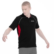 MF2796 Polo Hommes Original YAMAHA Jeu Vidéo Revs Noir Rouge