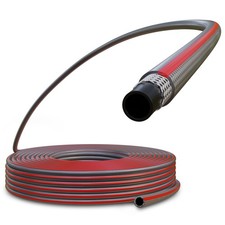 Poppstar Tuyau d'arrosage PVC 25m, 19mm/23mm 3/4 pouce, 3 Couches, max. 7 bar