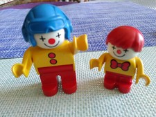Lego Duplo - 2 Clowns Jaune/Rouge - Vintage 2001