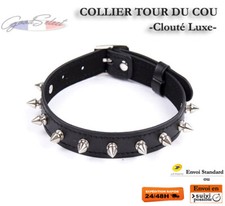 Collier Femme Tour du cou -Clouté LUXE- Gothique Sexy Cosplay Bondage (X202)