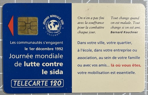 Télécarte sida journée - sida,