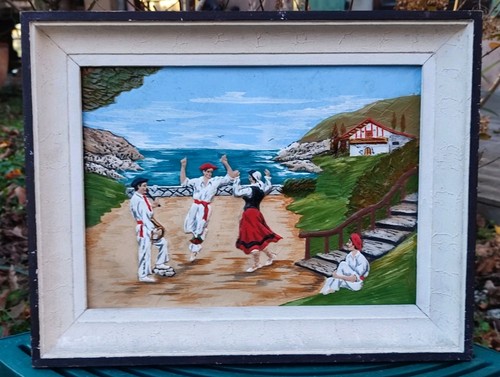 Ancien tableau souvenir - souvenir, pays