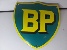 PLAQUE EMAILLEE PUBLICITAIRE BP REPRODUCTION 14X14 cms NEUF mt