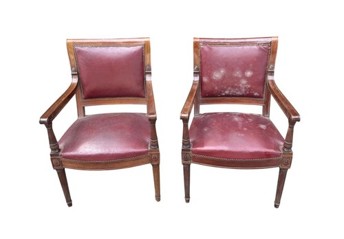 Paire fauteuils anciens - anciens, de