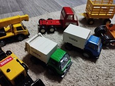 TONKA LOT DE VEHICULES CAMION POUBELLE BUGGY GRUE ELEVATEUR TRACTO PELLE VINTAGE