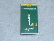 VANDOREN JAVA Saxophone Soprano Reeds, box of 10, strength 3.0, SR303 NEW!