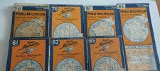 7 Cartes routières Michelin Années Fin 1930 Début 1940