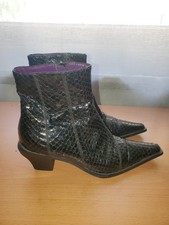 Santiague Boot court Barbara Bui En Cuir De Serpent Chic & élégant