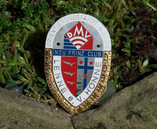 Vintage enamel automobile - enamel,