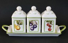 Sublime PLATEAU AVEC 3 POTS COUVERTS de VILLEROY & BOCH modèle CASCARA CHARM