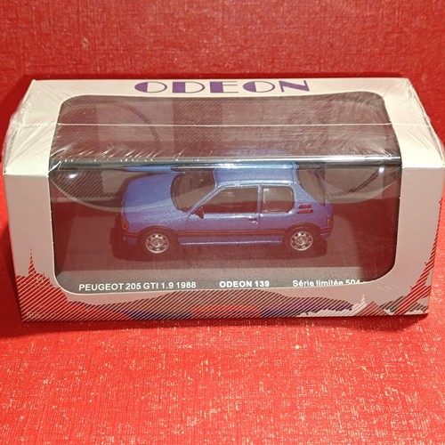 Peugeot 205 gti bleu - 205, 1/43