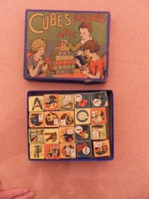 jeu de cubes ancien 20 cubes en BON ETAT