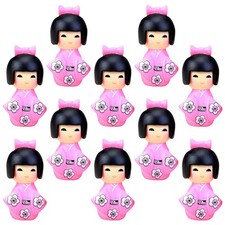 10pcs Mini Japanese Doll Lovely Kimono Doll Decoration Mini Crafts Home Decor