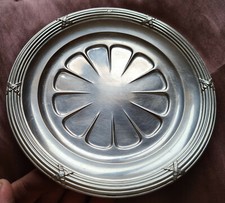 Odiot : Dessous de bouteille en argent massif modèle à filets & rubans croisés