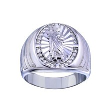 Homme Argent Sterling Saint