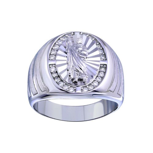 Homme argent sterling saint - argent,