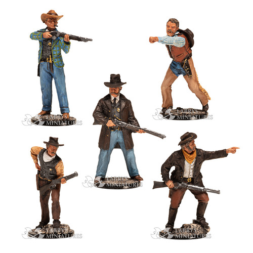 Lot figurines shérifs - de,