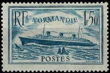 FRANCE 1934 PAQUEBOT NORMANDIE   YT n° 300 neuf ★ / MH (B)