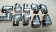 Coude inox 1" : lot de 10 coudes NEUF