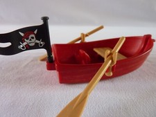PLAYMOBIL  BARQUE ROUGE AVEC