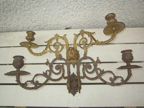 Paire bougeoirs de piano - de,