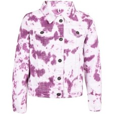 Veste En Jean Lilas Tie Dye