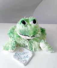 Peluche doudou grenouille vert - peluche/doudou,