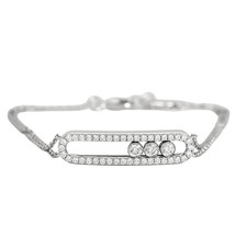 MESSIKA - Move - Bracelet double chaîne en or gris et diamants