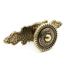 | Poignée de Meuble Ancien | Lot 4 | Bouton de Meuble Rond Laiton Antique | Ø...