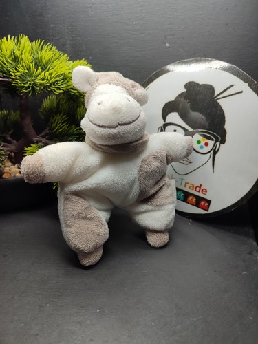 Peluche doudou vache blanc