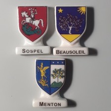 AU CHOIX BLASON SOSPEL - MENTON - BEAUSOLEIL /COSTA vente a l'unité