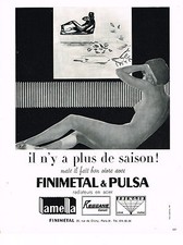PUBLICITE ADVERTISING   1966   FINIMETAL & PULSA    radiateurs acier