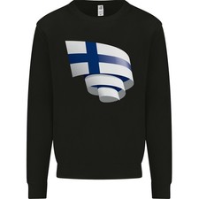 Sweat À Capuche Enfant Drapeau De La Finlande Jour Finlandais Football