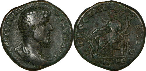 Rome sesterce lucius verus - sesterce,