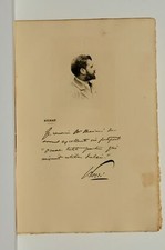 Gravure originale Portrait