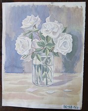 Tableau Moderne Floral Rose