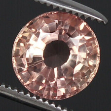 9,30 ct  Spécimen de morganite rose naturelle du Brésil coupe ronde pierre...