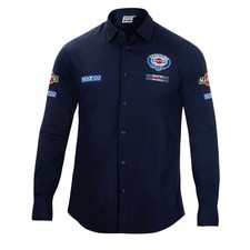 Chemise à manches longues homme Sparco Martini Racing Bleu [Taille S]