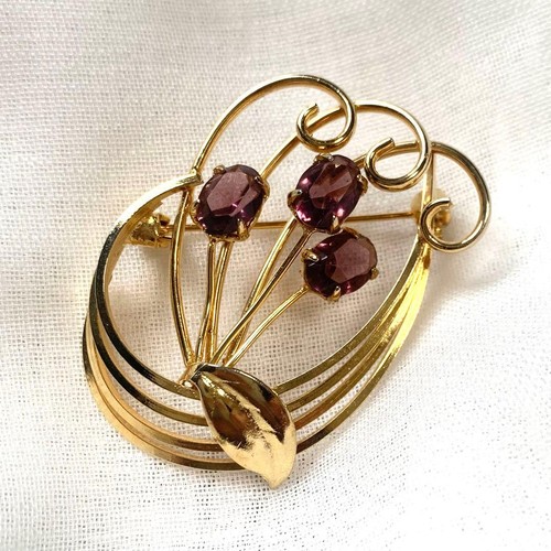 Broche ancienne fleur